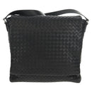 BOTTEGA VENETA INTRECCIATO Shoulder Bag Leather Black Auth 148626SAM-13