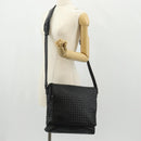 BOTTEGA VENETA INTRECCIATO Shoulder Bag Leather Black Auth 148626SAM-26