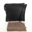 BOTTEGA VENETA INTRECCIATO Shoulder Bag Leather Black Auth 148626SAM-12