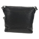 BOTTEGA VENETA INTRECCIATO Shoulder Bag Leather Black Auth 148626SAM-2