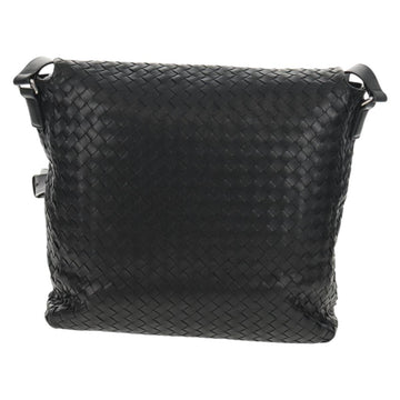 BOTTEGA VENETA INTRECCIATO Shoulder Bag Leather Black Auth 148626SAM - 0