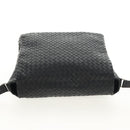 BOTTEGA VENETA INTRECCIATO Shoulder Bag Leather Black Auth 148626SAM-6