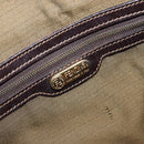 FENDI Zucca Canvas Hand Bag Black Brown Auth 148627-16