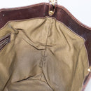 FENDI Zucca Canvas Hand Bag Black Brown Auth 148627-18