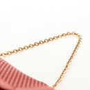 Salvatore Ferragamo Chain Shoulder Bag Leather Red Gold Auth 148629V-8