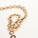 Salvatore Ferragamo Chain Shoulder Bag Leather Red Gold Auth 148629V-9