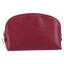 LOUIS VUITTON Epi Pochette Cosmetic PM Cosmetic Pouch Fuchsia M41114 Auth 148633-1