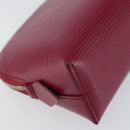 LOUIS VUITTON Epi Pochette Cosmetic PM Cosmetic Pouch Fuchsia M41114 Auth 148633-11