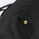 PRADA Hand Bag Nylon Black Gold Auth 148636-15