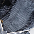 PRADA Hand Bag Nylon Black Gold Auth 148636-10