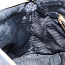 PRADA Hand Bag Nylon Black Gold Auth 148636-22