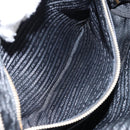 PRADA Hand Bag Nylon Black Gold Auth 148636-24