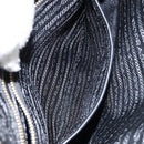 PRADA Hand Bag Nylon Black Gold Auth 148636-25