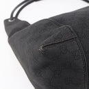 GUCCI GG Canvas Shoulder Bag Black Silver 152281 Auth 148637-16