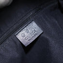GUCCI GG Canvas Shoulder Bag Black Silver 152281 Auth 148637-17
