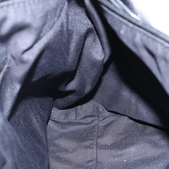 GUCCI GG Canvas Shoulder Bag Black Silver 152281 Auth 148637