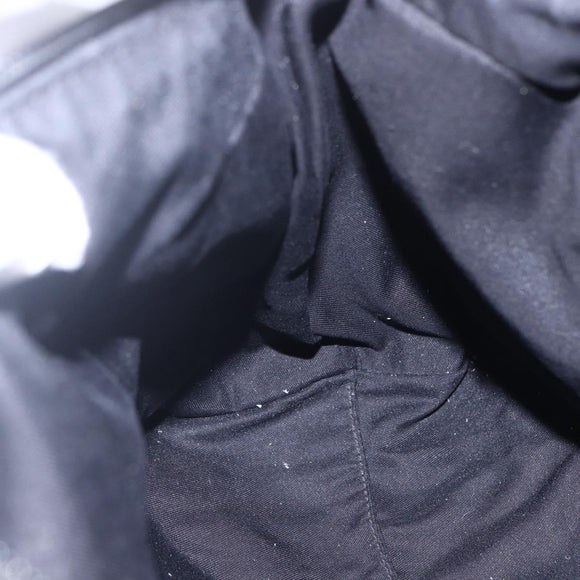 GUCCI GG Canvas Shoulder Bag Black Silver 152281 Auth 148637