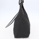 GUCCI GG Canvas Shoulder Bag Black Silver 152281 Auth 148637-3