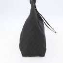 GUCCI GG Canvas Shoulder Bag Black Silver 152281 Auth 148637-4