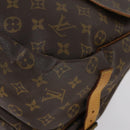 LOUIS VUITTON Monogram Saumur 35 Shoulder Bag M42254 LV Auth 148638-14