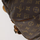 LOUIS VUITTON Monogram Saumur 35 Shoulder Bag M42254 LV Auth 148638-15