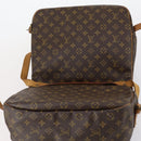 LOUIS VUITTON Monogram Saumur 35 Shoulder Bag M42254 LV Auth 148638-19