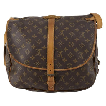 LOUIS VUITTON Monogram Saumur 35 Shoulder Bag M42254 LV Auth 148638 - 0