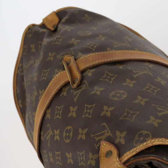 LOUIS VUITTON Monogram Saumur 35 Shoulder Bag M42254 LV Auth 148638