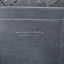 BOTTEGA VENETA Zippy Wallet Nylon Polypropylene Black Silver Auth 148640M-13