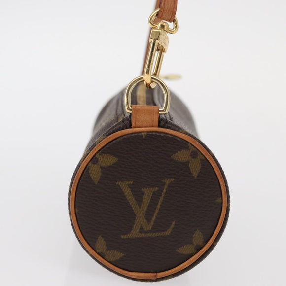 LOUIS VUITTON Monogram Papillon Pouch LV Auth 148641