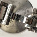 LOUIS VUITTON Tambour Date Watches Stainless Steel Silver Q1111 LV Auth 148644M-14