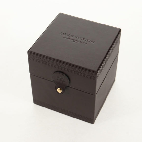 LOUIS VUITTON Tambour Date Watches Stainless Steel Silver Q1111 LV Auth 148644M