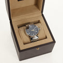 LOUIS VUITTON Tambour Date Watches Stainless Steel Silver Q1111 LV Auth 148644M-20