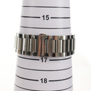 LOUIS VUITTON Tambour Date Watches Stainless Steel Silver Q1111 LV Auth 148644M-22