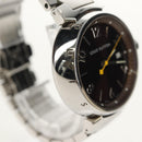 LOUIS VUITTON Tambour Date Watches Stainless Steel Silver Q1111 LV Auth 148644M-5