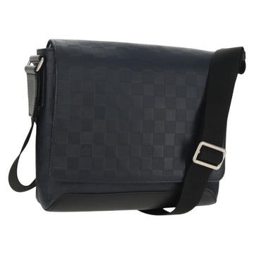 LOUIS VUITTON Damier Infini District PM Shoulder Bag Onyx N41033 Auth 148646AV