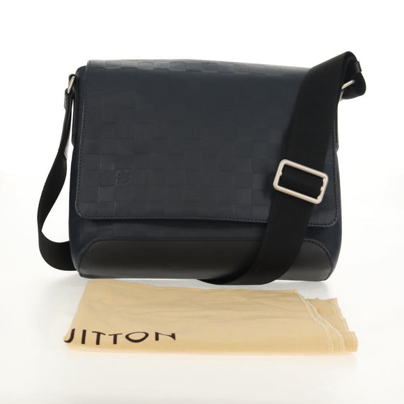 LOUIS VUITTON Damier Infini District PM Shoulder Bag Onyx N41033 Auth 148646AV