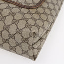 GUCCI GG Supreme Web Sherry Line Tote Bag PVC Beige 39 002 4487 Auth 148647-9