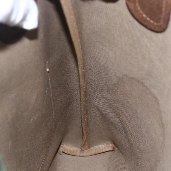 GUCCI GG Supreme Web Sherry Line Tote Bag PVC Beige 39 002 4487 Auth 148647