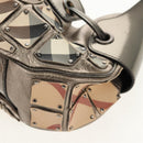 BURBERRY Nova Check Shoulder Bag PVC Beige Auth 148649V-14