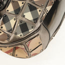 BURBERRY Nova Check Shoulder Bag PVC Beige Auth 148649V-15