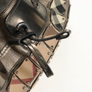 BURBERRY Nova Check Shoulder Bag PVC Beige Auth 148649V-17