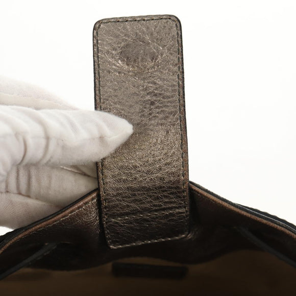 BURBERRY Nova Check Shoulder Bag PVC Beige Auth 148649V