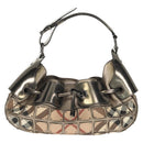 BURBERRY Nova Check Shoulder Bag PVC Beige Auth 148649V-2