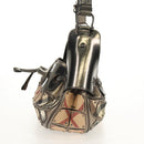 BURBERRY Nova Check Shoulder Bag PVC Beige Auth 148649V-4