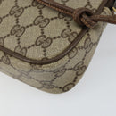 GUCCI GG Supreme Shoulder Bag PVC Beige Gold 97 02 068 Auth 148651-12