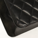 CHANEL Chain Shoulder Bag Lamb Skin Black Gold CC Auth 148654AM-16