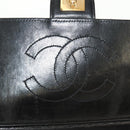 CHANEL Chain Shoulder Bag Lamb Skin Black Gold CC Auth 148654AM-23