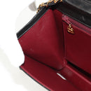 CHANEL Chain Shoulder Bag Lamb Skin Black Gold CC Auth 148654SAM-25