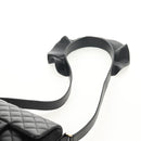 CHANEL Shoulder Bag Lamb Skin Black Gold CC Auth 148655SM-15